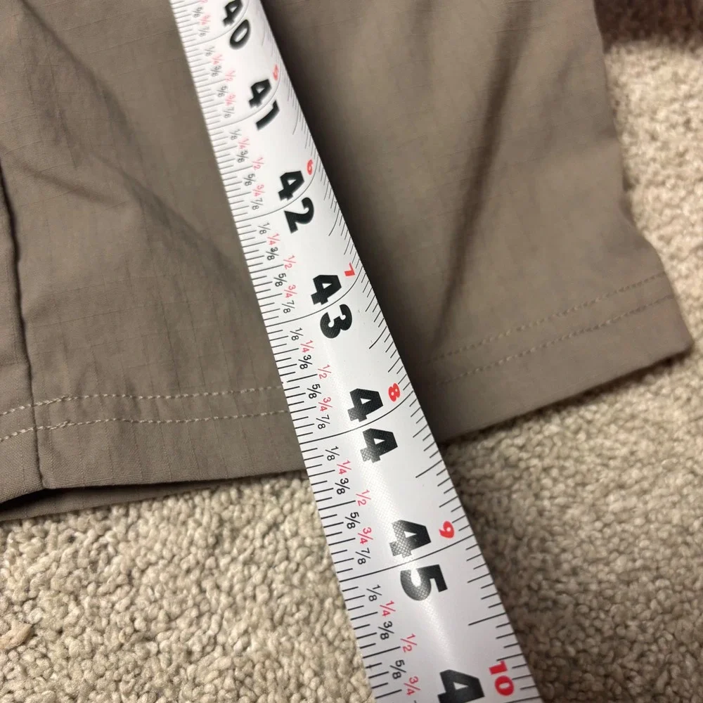 All In Motion Mens Brown Stretch Ripstop Hiking Pants Large 32x31 Drawstring‎